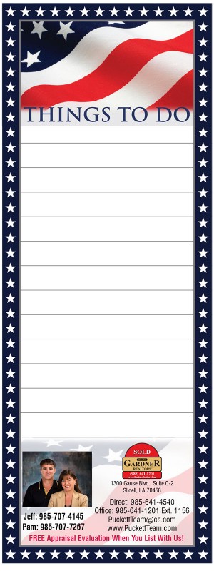 stars and stripes notepads