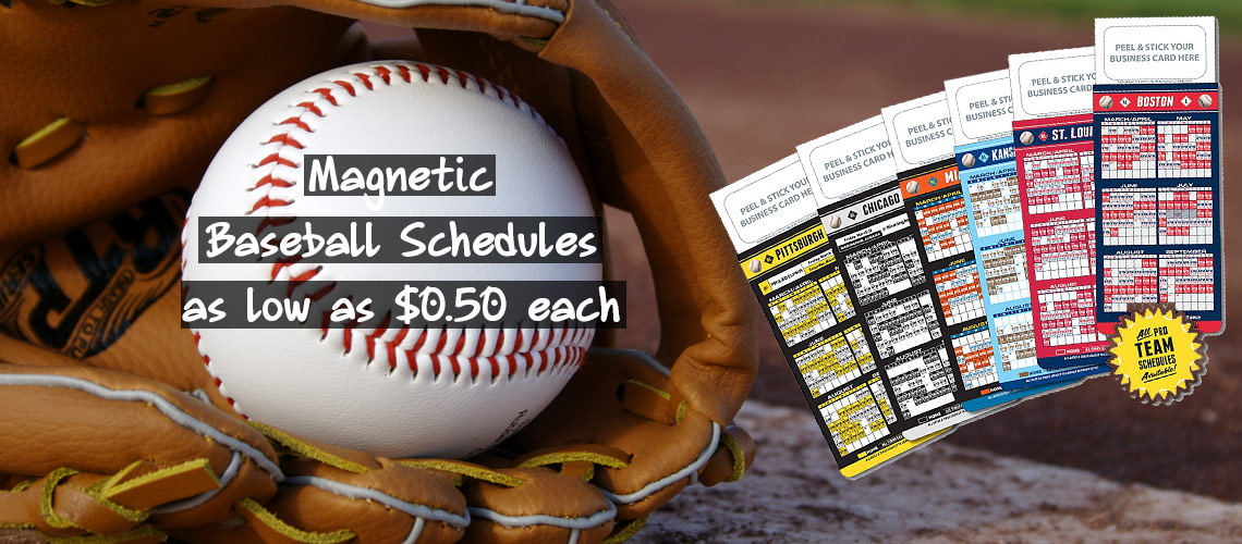 Real Estate Magnetic Baseball Schedules